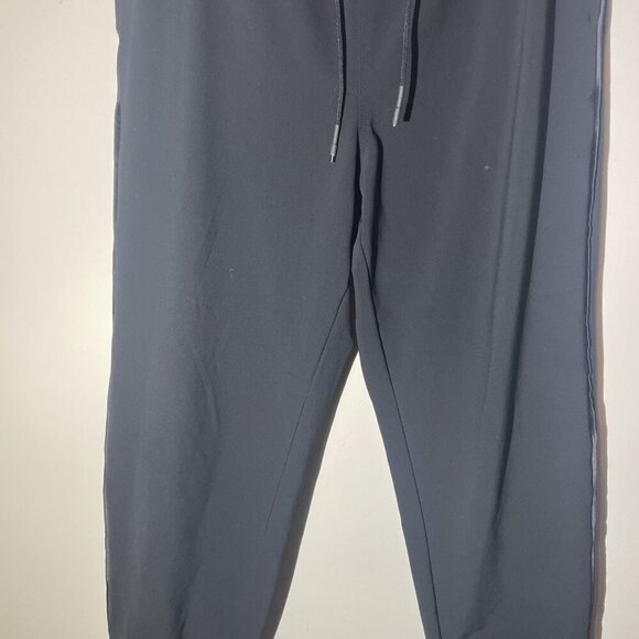 Athleta Metropolis Jogger Black Womens Draw String Waist Size 12 Side Strip - Picture 3 of 13